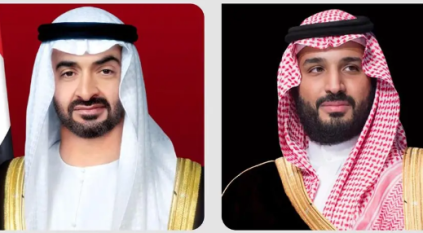 ولي العهد يتلقى اتصالاً هاتفيًّا من رئيس الإمارات هنأه فيه بحلول عيد الفطر