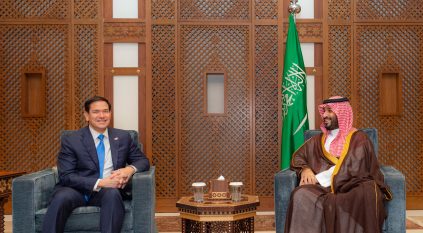 ولي العهد يستقبل وزير الخارجية الأمريكي