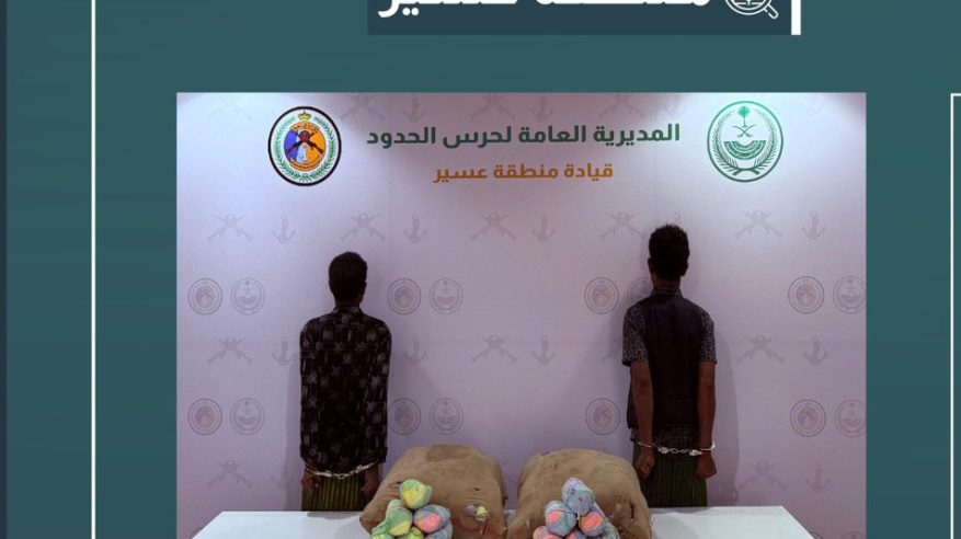 القبض على مخالفين لتهريبهما 40 كيلو قات في عسير
