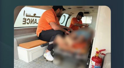حرس الحدود ينقذ مواطنًا من الغرق في المدينة المنورة