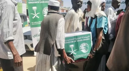 سلمان للإغاثة يوزع 1.660 سلة غذائية في محلية الدبة السودانية 