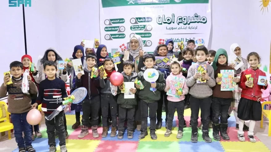 سلمان للإغاثة يسلّم الكفالة الشهرية لـ 600 طفل يتيم في حلب
