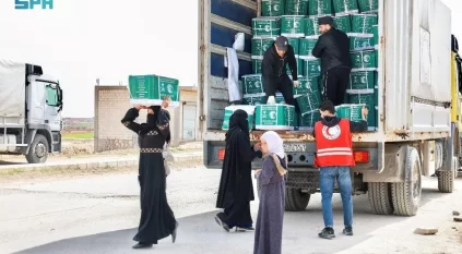 سلمان للإغاثة يوزّع 220 قطعة ملابس في دمشق