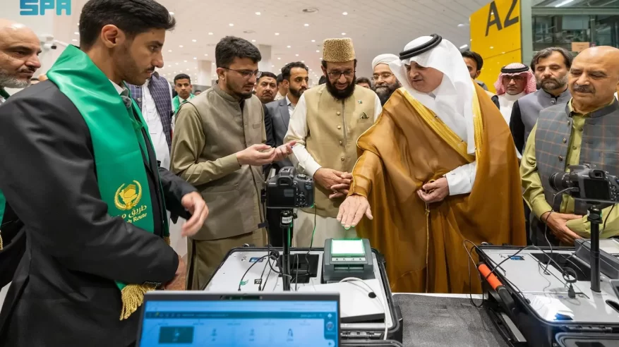 مغادرة أولى رحلات المستفيدين من مبادرة طريق مكة من باكستان