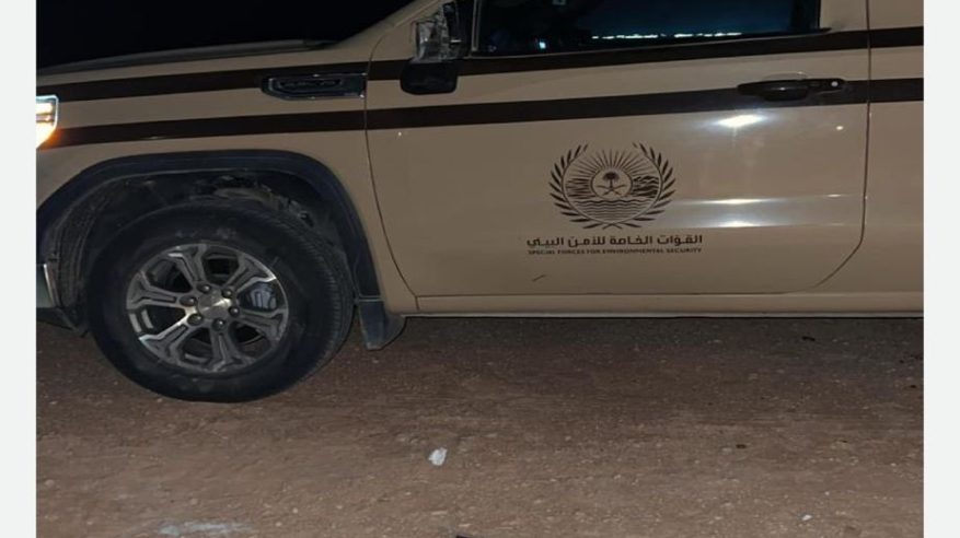 ضبط مخالف أشعل النار في الغطاء النباتي بمحمية طويق