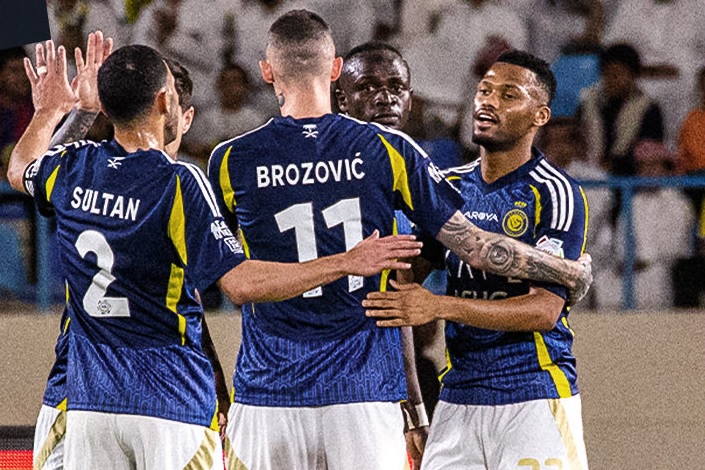 في الشوط الأول.. النصر يتفوق على الأخدود برباعية