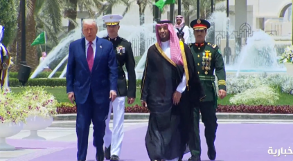 ولي العهد يستقبل الرئيس الأميركي دونالد ترامب في قصر اليمامة بالرياض