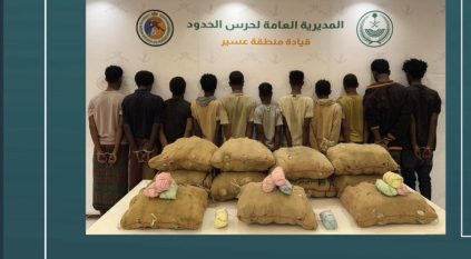 القبض على 11 مخالفًا لتهريبهم 220 كيلو قات في عسير