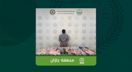 القبض على مواطن في جازان لترويجه 142 كيلو حشيش