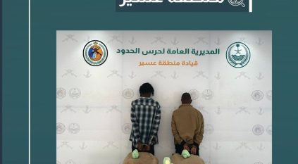 القبض على مخالفين لتهريبهما 40 كيلو قات في عسير