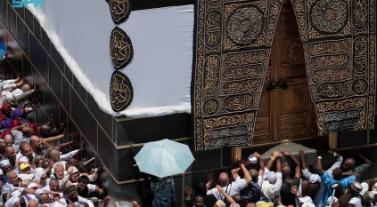 الحجاج المتعجلون يؤدون طواف الوداع بيسر وطمأنينة