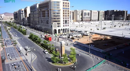 استكمال تهيئة 5 طرق محورية ومسارات آمنة لتعزيز الهوية البصرية في محيط المسجد النبوي