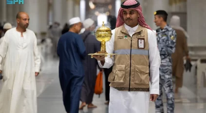 المسجد النبوي يستقبل ضيوف الرحمن بالطيب والأدهان الفاخرة