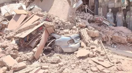 انهيار عقار في شبرا مصر وانتشال ناجين من تحت الأنقاض