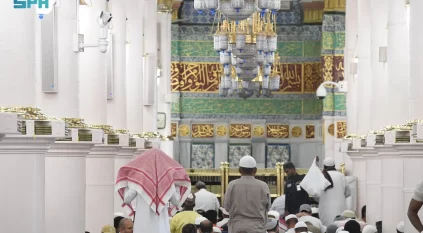 1.9 مليون مصلٍ بالروضة الشريفة خلال موسم حج 1446هـ