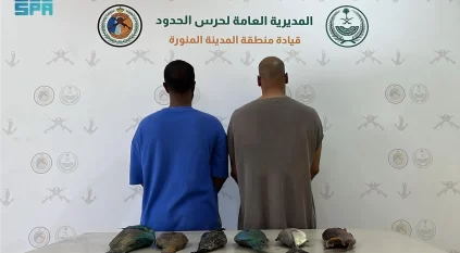 حرس الحدود يضبط مواطنين لممارستهما صيد الأسماك بدون تصريح