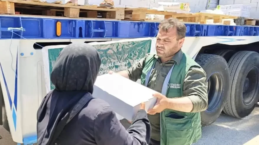 سلمان للإغاثة يوزّع 10.151 كرتون تمر في حلب بسوريا