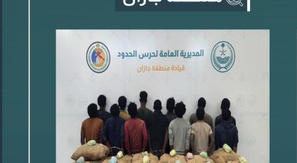 القبض على 13 مخالفًا لتهريبهم 260 كيلو قات في جازان