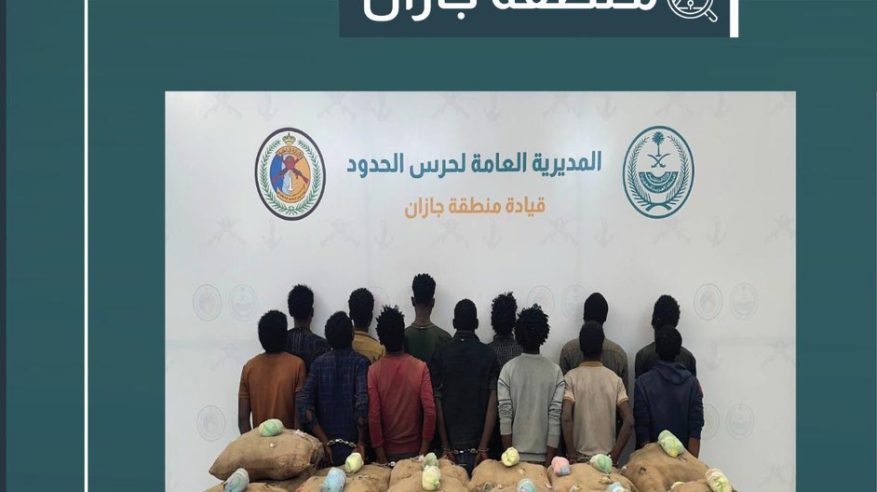القبض على 13 مخالفًا لتهريبهم 260 كيلو قات في جازان