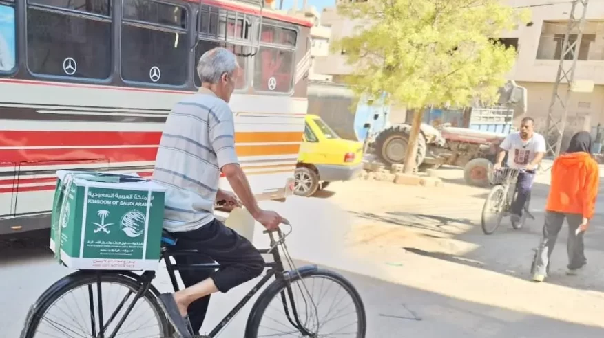سلمان للإغاثة يوزّع 314 سلة غذائية في ريف دمشق