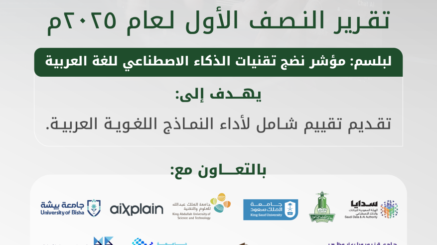 مجمع الملك سلمان العالمي يطلق تقرير النصف الأول لمؤشر نضج الذكاء الاصطناعي للغة العربية