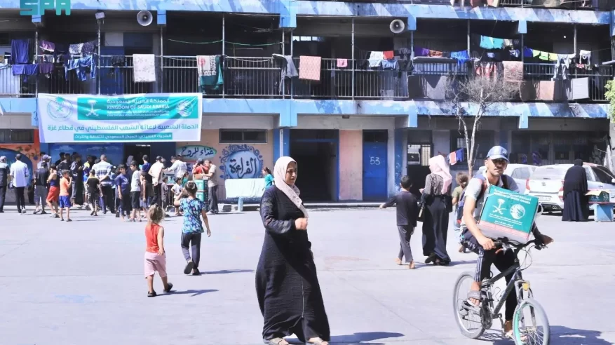 سلمان للإغاثة يواصل توزيع المساعدات الغذائية في قطاع غزة