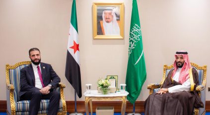 ولي العهد يلتقي الرئيس السوري