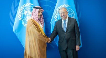 وزير الخارجية يستعرض مع غوتيريش مسارات التعاون بين السعودية والأمم المتحدة