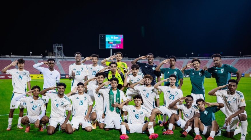 الأخضر تحت 17 عامًا يفوز على الكويت ويتأهل لنصف نهائي كأس الخليج