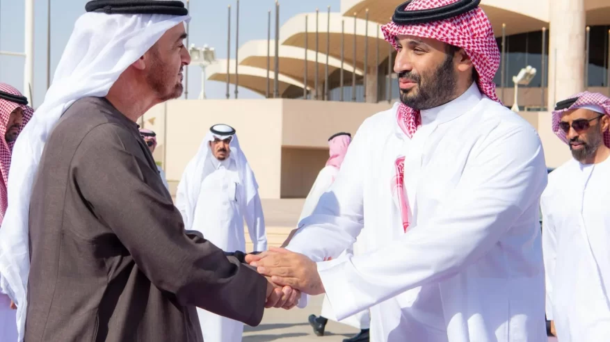 محمد بن زايد يغادر الرياض وولي العهد في مقدمة مودعيه