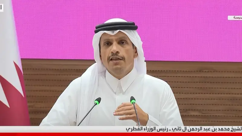 رئيس الوزراء القطري: الهجوم الإسرائيلي كان عملية غادرة 100% وليس هناك علم مسبق بها