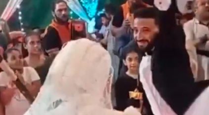 لحظة وفاة عريس أثناء حفل زفافه في مصر