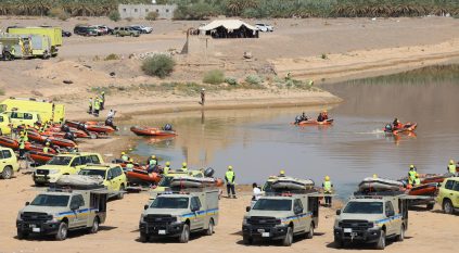 حرس الحدود يشارك في تنفيذ فرضية الإخلاء والإنقاذ أثناء حالات الأمطار والسيول
