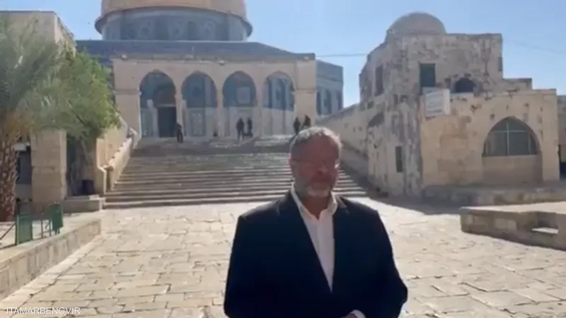 بن غفير يقتحم المسجد الأقصى مجددًا