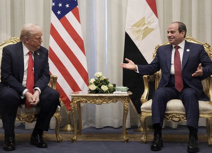 السيسي: نريد دعم ترامب ورعايته لمؤتمر إعادة إعمار غزة