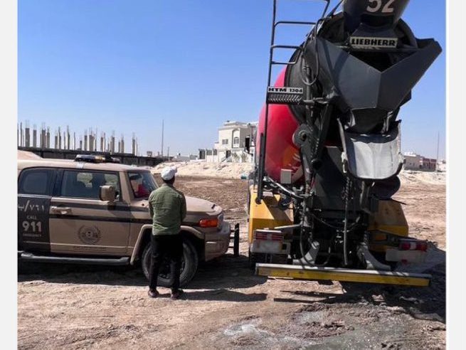 ضبط مقيم لتلويثه البيئة بتفريغ مواد خرسانية في الشرقية