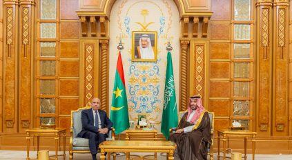 ولي العهد يلتقي الرئيس الموريتاني ورئيس وزراء ألبانيا