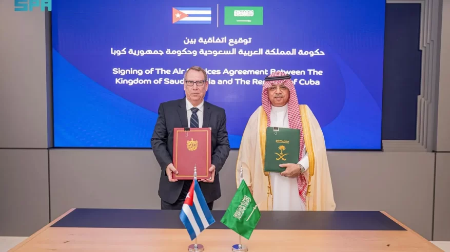 اتفاقية تعاون في مجال خدمات النقل الجوي بين السعودية وكوبا 