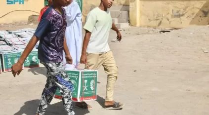 سلمان للإغاثة يوزّع 515 سلة غذائية في بورتسودان السودانية 