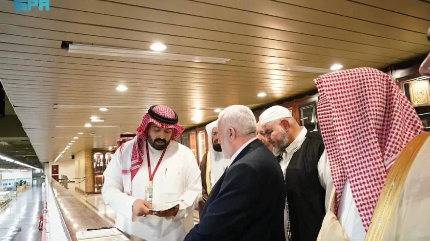 وزير الأوقاف السوري يزور مجمع الملك فهد لطباعة المصحف الشريف