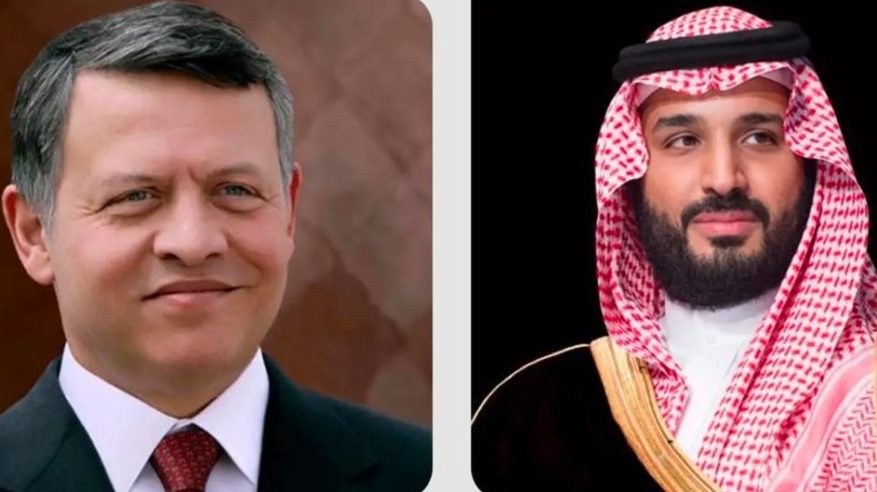 ولي العهد يستعرض هاتفيًا المستجدات الإقليمية مع ملك الأردن