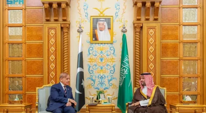 ولي العهد يلتقي رئيس وزراء باكستان 