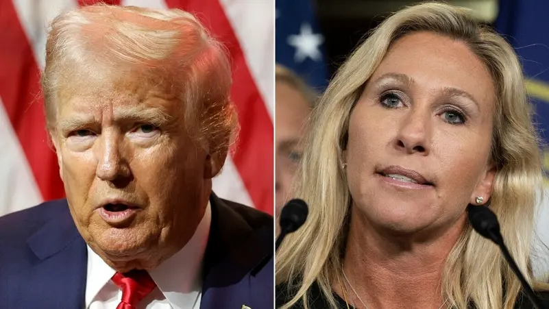 ترامب يهاجم غرين ويصفها بالعشب المتعفن