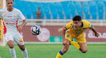 التعاون يتغلب على القادسية بهدفين في دوري المحترفين