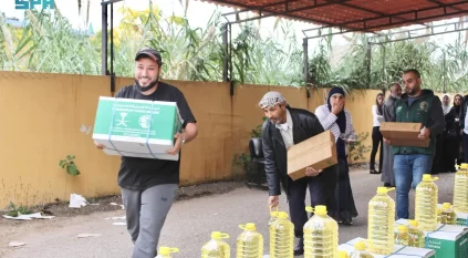 سلمان للإغاثة يوزّع 882 سلة غذائية و882 كرتون تمر في لبنان