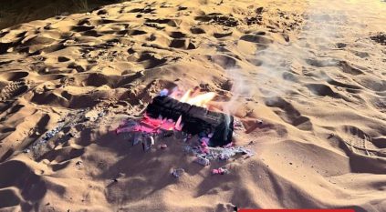 ضبط مواطن أشعل النار في غير الأماكن المخصصة لها بمحمية الملك عبدالعزيز