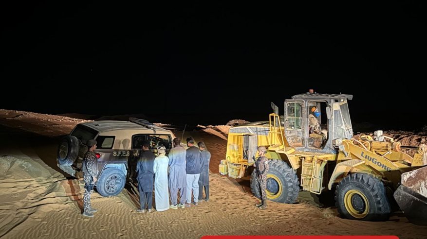 ضبط 5 مقيمين لاستغلالهم الرواسب في الشرقية