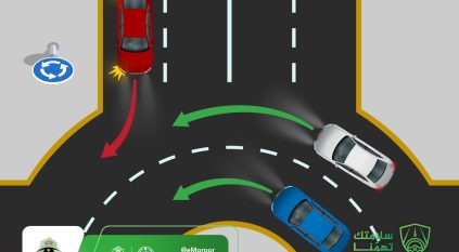 المرور يحذر: تجاهل أولوية الدوار يرفع الحوادث ويعطل الحركة