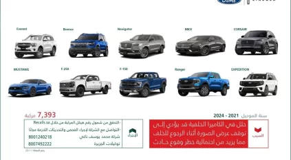 التجارة: استدعاء أكثر من 7 آلاف مركبة “لينكون – فورد”