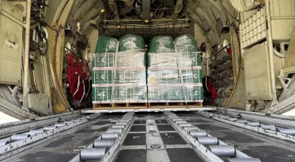 وصول الطائرة الإغاثية السعودية الـ74 لإغاثة الشعب الفلسطيني في قطاع غزة